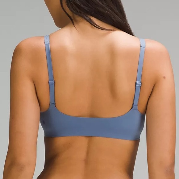 NEW Lululemon Wundermost Ultra-Soft Nulu Scoop-Neck Bralette Cups Oasis Blue - Picture 3 of 6